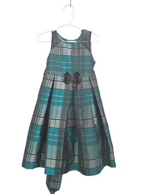 Pippa & Julie Girls Christmas Holiday Party Dress Sleeveless Fit Flare Black 5T